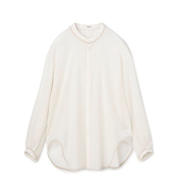 MACPHEE「T/W VOILEボリュームスリーブチュニックブラウス」|シャツ・ブラウス|11 ホワイト