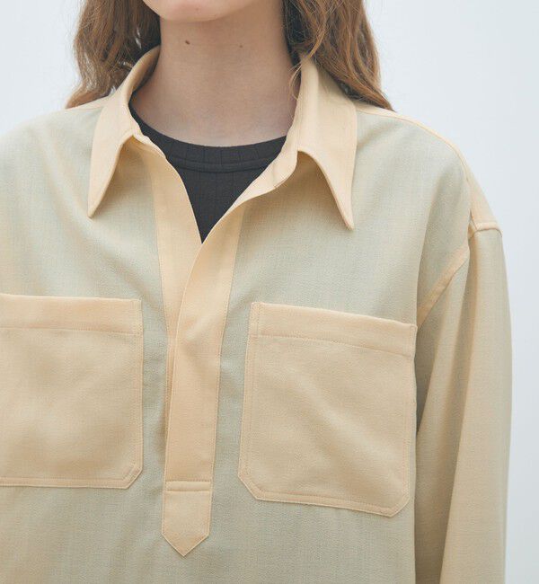 MACPHEE「ウールジョーゼット プルオーバーシャツ」|シャツ・ブラウス|