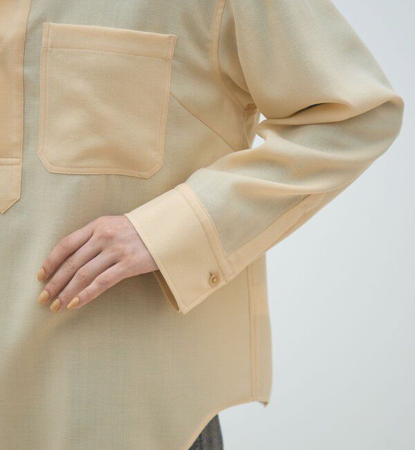 MACPHEE「ウールジョーゼット プルオーバーシャツ」|シャツ・ブラウス|