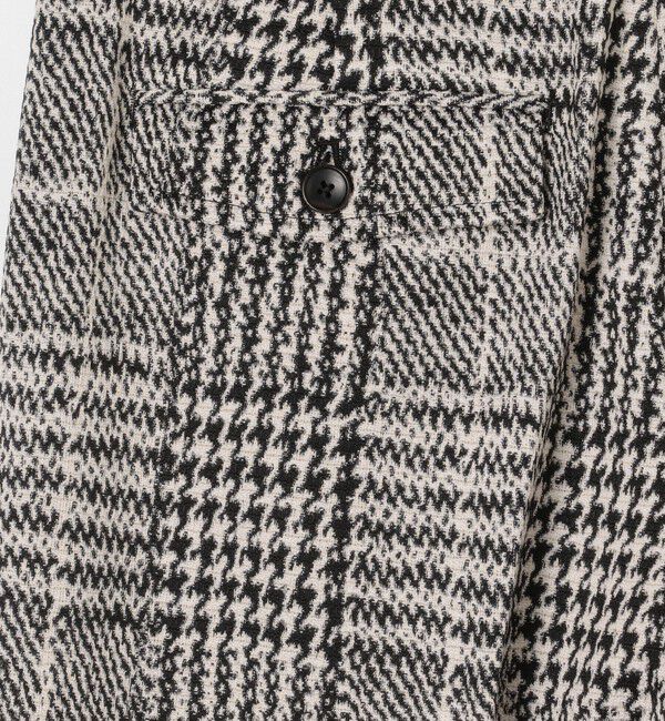 CABaN「グレンチェックジャカード フレアパンツ」|チノ|