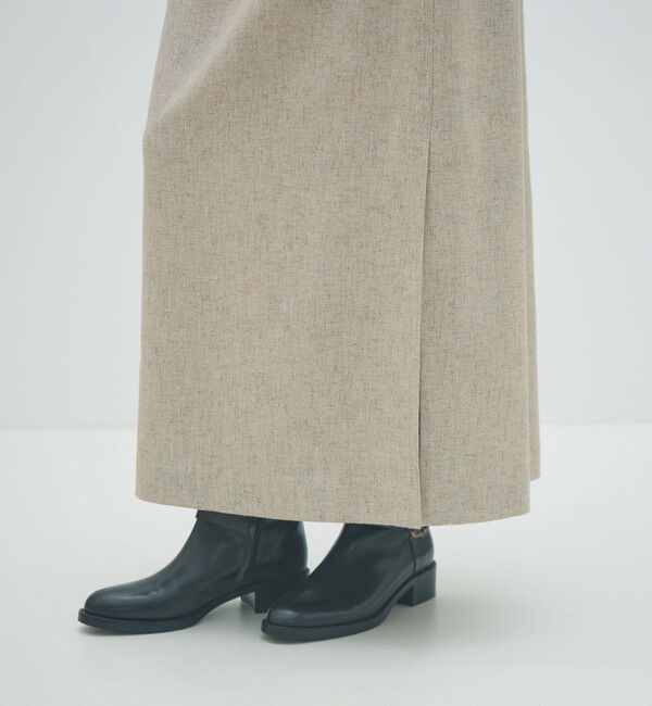 MACPHEE「ネップツイード マキシスカート」|台形|