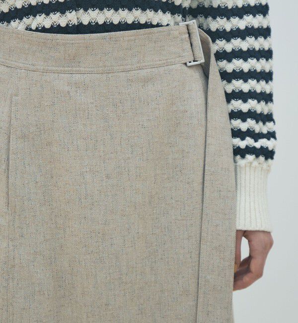 MACPHEE「ネップツイード マキシスカート」|台形|