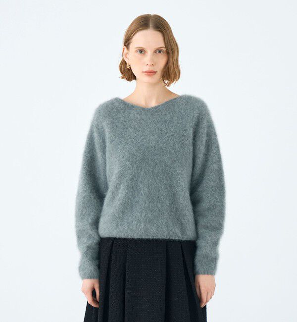 Ballsey「フラッフィーヤーン Vネックプルオーバー」|ニット・セーター|