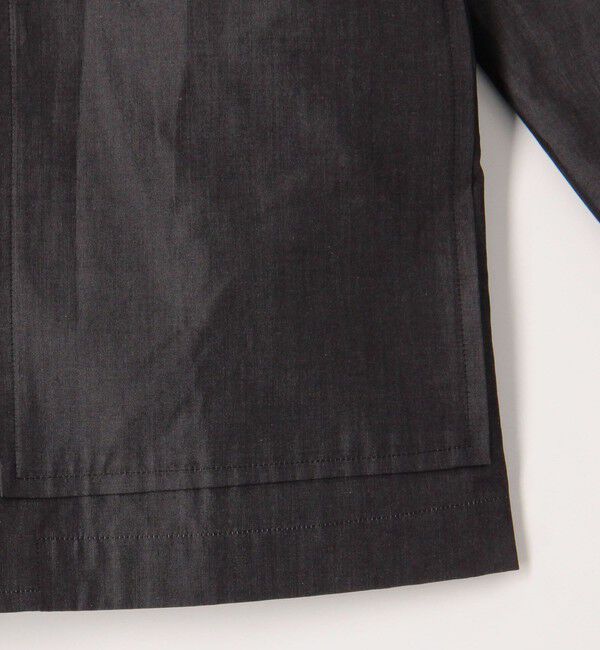 CABaN「コットンシャンブレー ベルテッドダブルブレストジャケット」|テーラードジャケット|