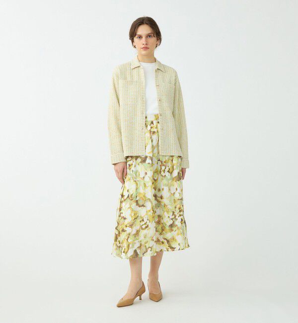 Ballsey「ミックスツイード シャツブルゾン」|カーディガン|