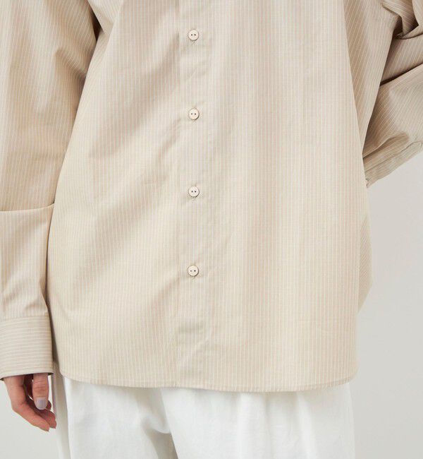 TOMORROWLAND GOODS「BASERANGE CLAUDE コットンポプリンシャツ」|シャツ・ブラウス|