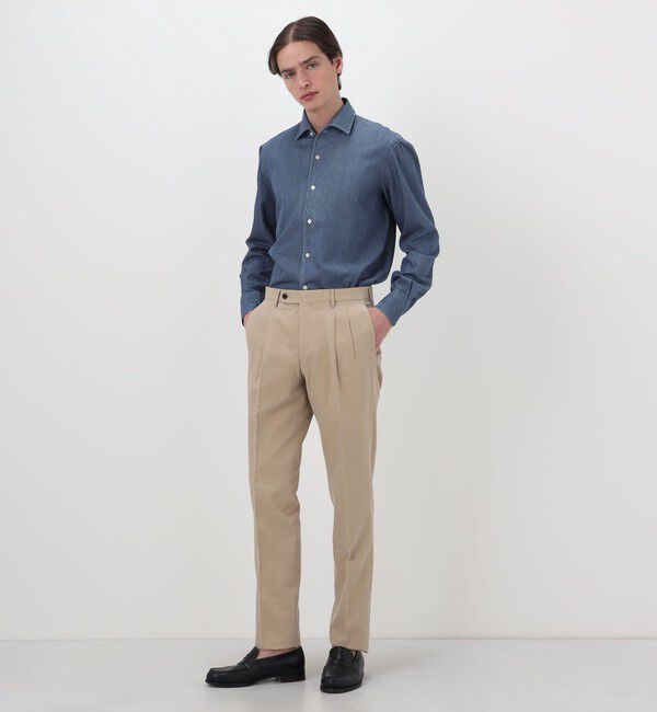 TOMORROWLAND BUYING WEAR「【別注】Maria Santagelo コットンデニム ワンピースカラーシャツ」|シャツ・ブラウス|