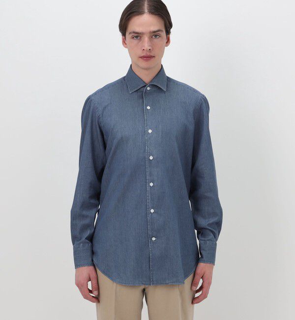 TOMORROWLAND BUYING WEAR「【別注】Maria Santagelo コットンデニム ワンピースカラーシャツ」|シャツ・ブラウス|