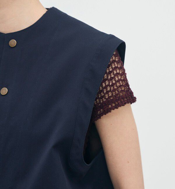 BACCA「ビンテージピケ ミドルベスト」|ベスト・ジレ|