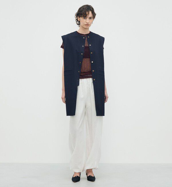 BACCA「ビンテージピケ ミドルベスト」|ベスト・ジレ|