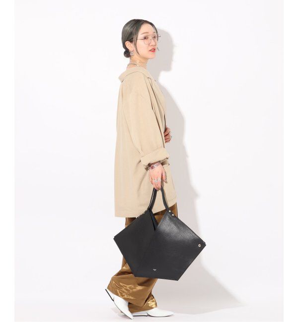  「【blancle/ ブランクレ】S.LETHER Rap flat tote」|トートバッグ|
