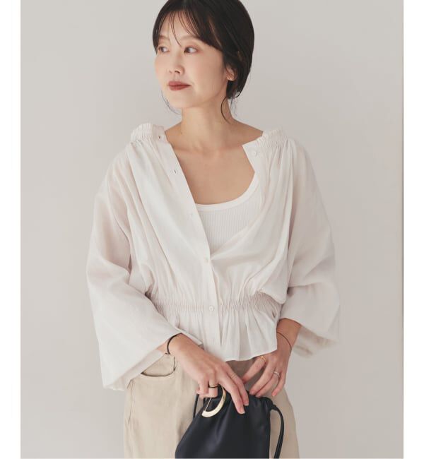 Plage「silky gather ブラウス」|シャツ・ブラウス|