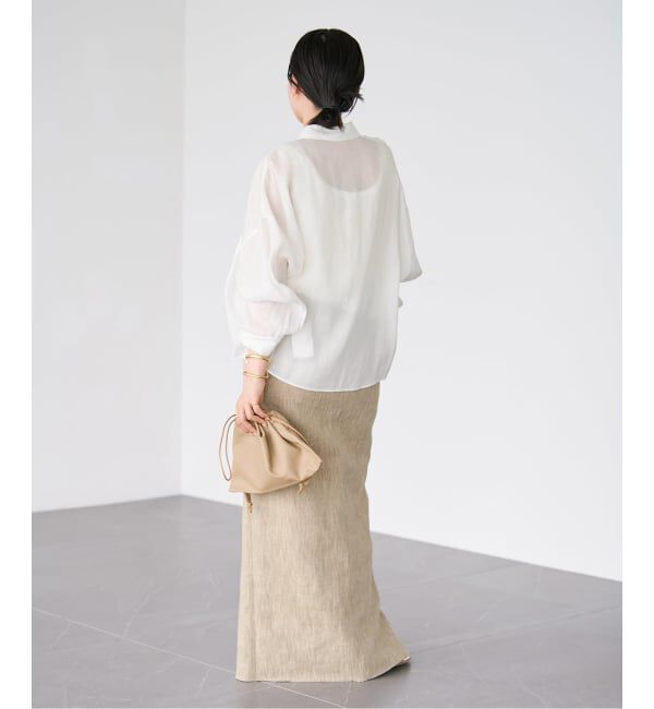 Plage「《追加》RAMIE LYOCELL CROPPED シャツ」|シャツ・ブラウス|