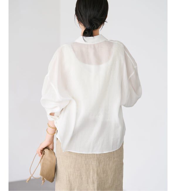 Plage「《追加》RAMIE LYOCELL CROPPED シャツ」|シャツ・ブラウス|