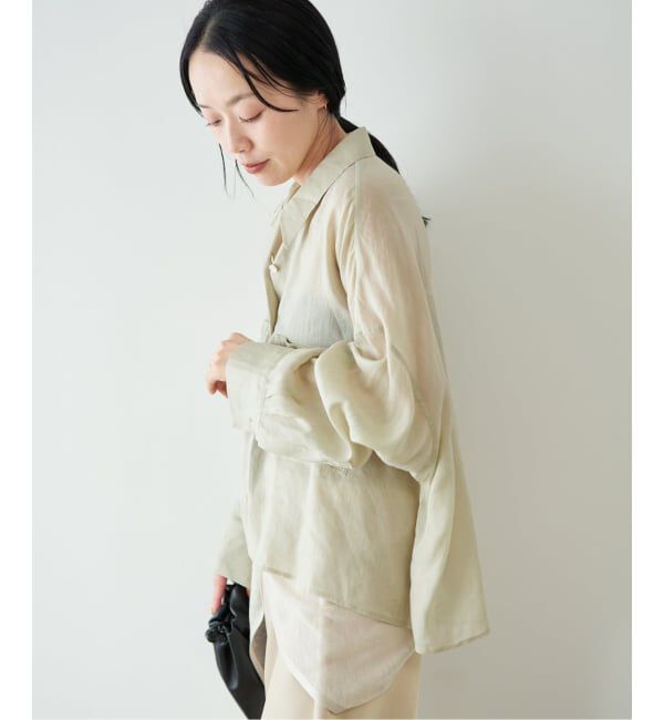 Plage「《追加》RAMIE LYOCELL CROPPED シャツ」|シャツ・ブラウス|