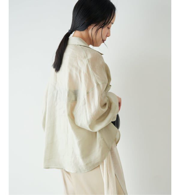 Plage「《追加》RAMIE LYOCELL CROPPED シャツ」|シャツ・ブラウス|