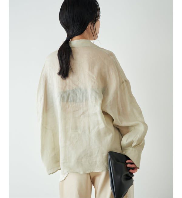 Plage「《追加》RAMIE LYOCELL CROPPED シャツ」|シャツ・ブラウス|