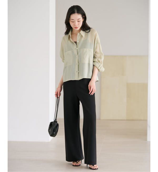 Plage「《追加》RAMIE LYOCELL CROPPED シャツ」|シャツ・ブラウス|