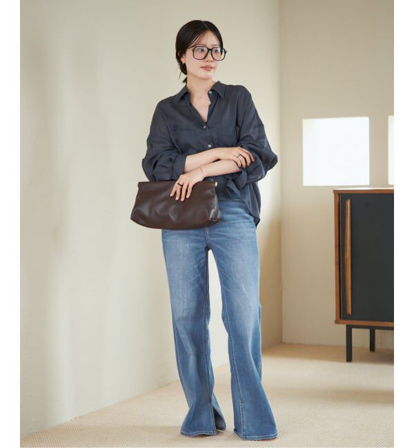 Plage「《追加》RAMIE LYOCELL CROPPED シャツ」|シャツ・ブラウス|