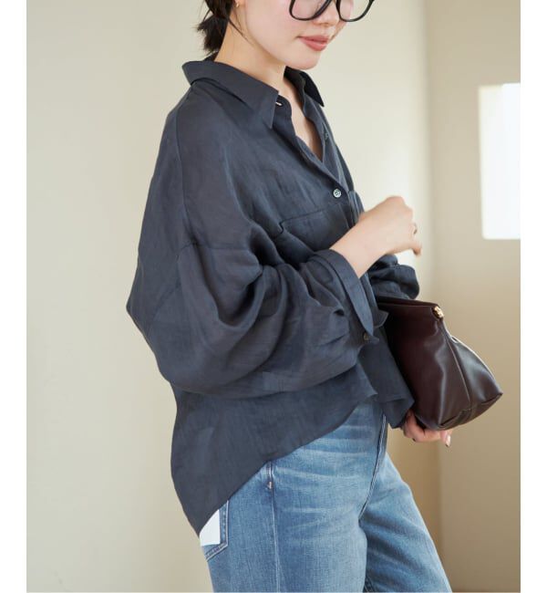 Plage「《追加》RAMIE LYOCELL CROPPED シャツ」|シャツ・ブラウス|