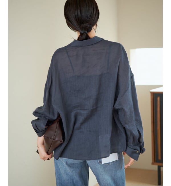 Plage「《追加》RAMIE LYOCELL CROPPED シャツ」|シャツ・ブラウス|