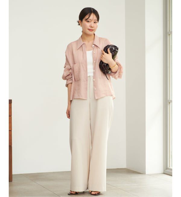 Plage「《追加》RAMIE LYOCELL CROPPED シャツ」|シャツ・ブラウス|