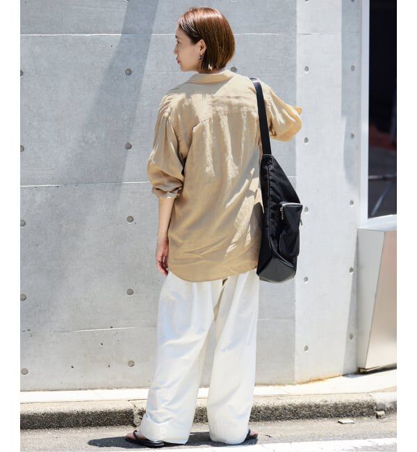 SLOBE IENA「《追加》リネンコットンレギュラーシャツ」|シャツ・ブラウス|