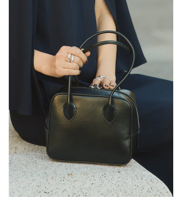 VERMEIL par iena「MAISON CANAU メゾン カナウ ボックスボストンS別注スムース」|トートバッグ|