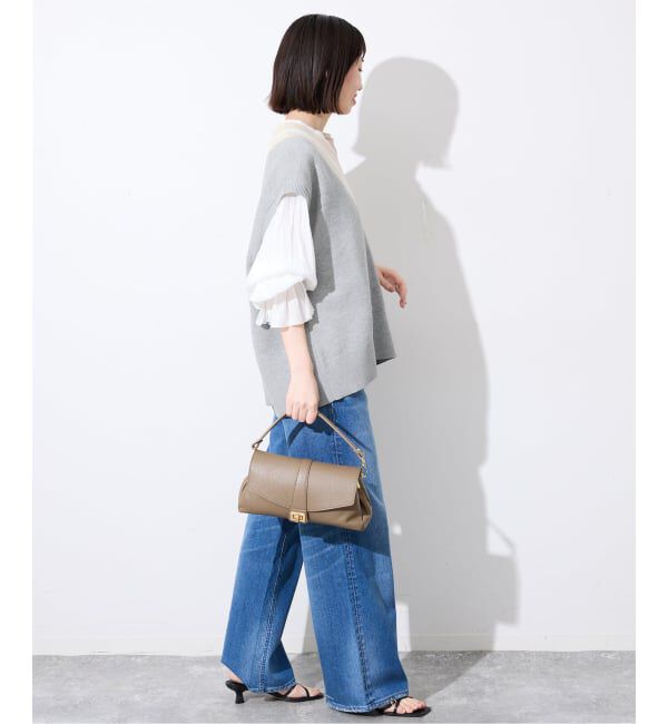 SLOBE IENA「サガラ刺繍レタードベスト」|ベスト・ジレ|