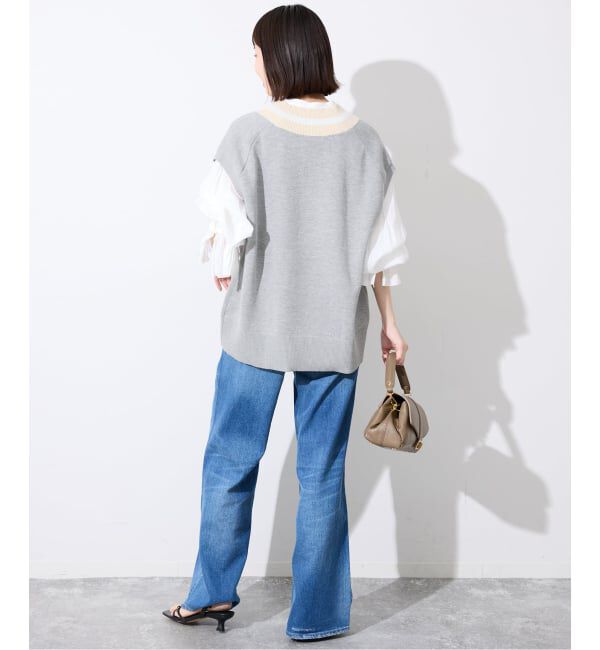 SLOBE IENA「サガラ刺繍レタードベスト」|ベスト・ジレ|