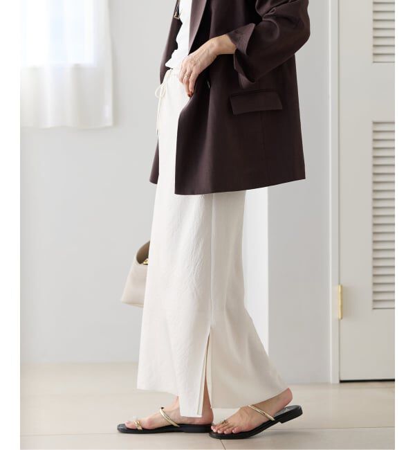 IENA「アンティークサテン イージースカート」|スカート|
