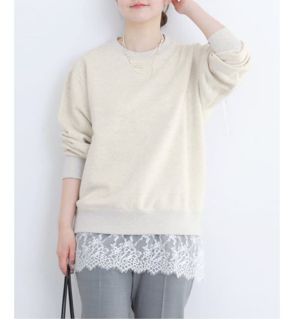 IENA「《追加2》LOOPWHEELER for IENA 別注 C/N SWEAT スウェット」|スウェット・ジャージ|