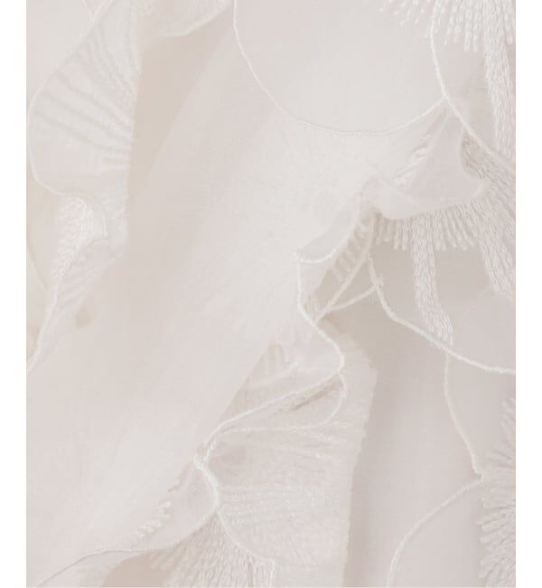 IENA LA BOUCLE「IENA LA BOUCLE フラワーモチーフオーガンジースカート」|スカート|