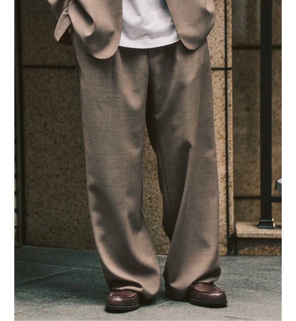 417 EDIFICE「【EVALET / エバレット】メッシュ ワイドパンツ "セットアップ着用可能"」|スラックス|