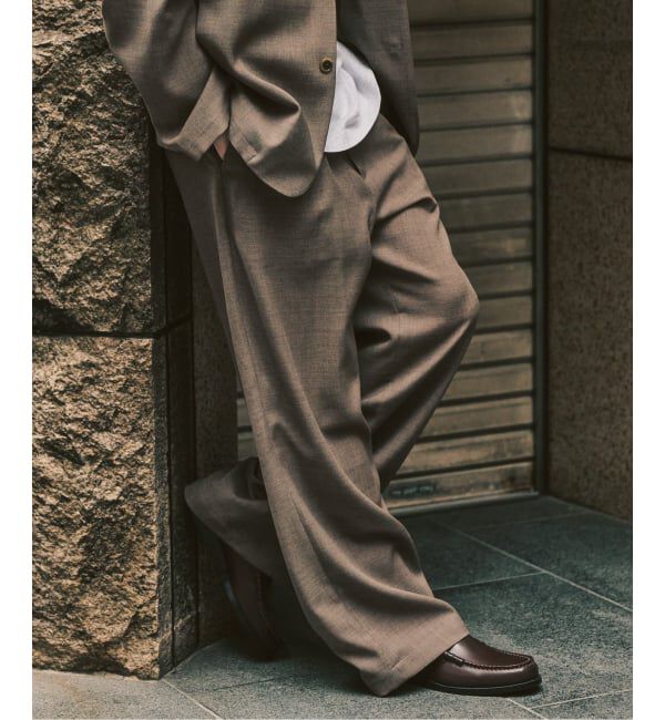 417 EDIFICE「【EVALET / エバレット】メッシュ ワイドパンツ "セットアップ着用可能"」|スラックス|