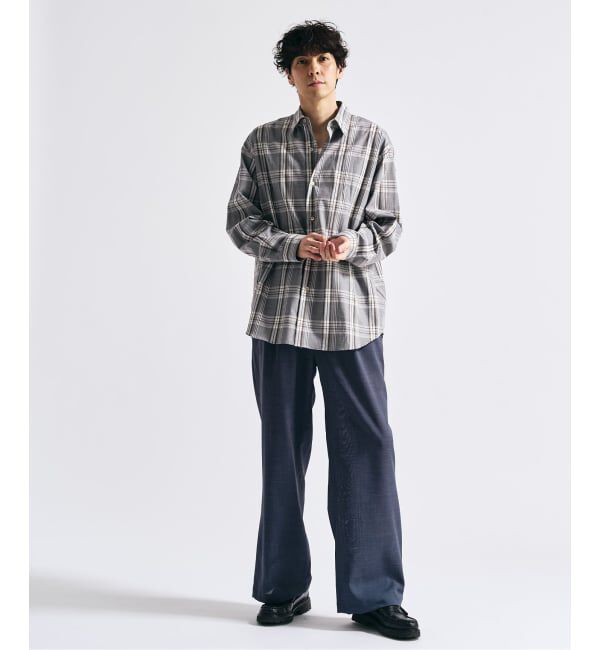 417 EDIFICE「【EVALET / エバレット】メッシュ ワイドパンツ "セットアップ着用可能"」|スラックス|