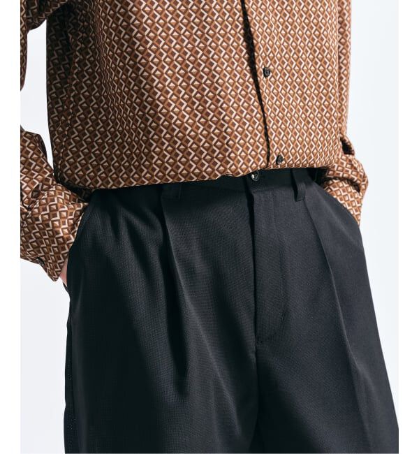 417 EDIFICE「【EVALET / エバレット】メッシュ ワイドパンツ "セットアップ着用可能"」|スラックス|