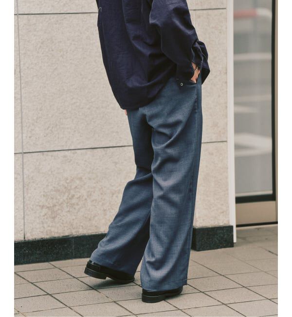417 EDIFICE「【EVALET / エバレット】メッシュ ワイドパンツ "セットアップ着用可能"」|スラックス|