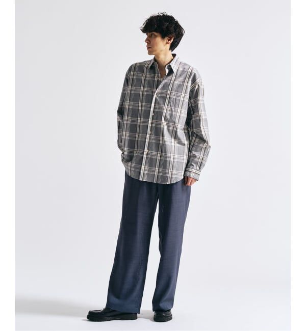 417 EDIFICE「【EVALET / エバレット】メッシュ ワイドパンツ "セットアップ着用可能"」|スラックス|