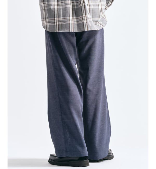 417 EDIFICE「【EVALET / エバレット】メッシュ ワイドパンツ "セットアップ着用可能"」|スラックス|