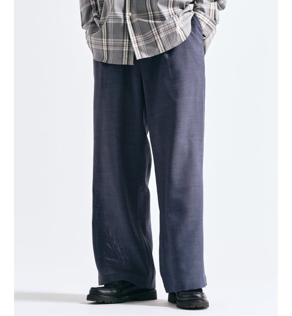 417 EDIFICE「【EVALET / エバレット】メッシュ ワイドパンツ "セットアップ着用可能"」|スラックス|