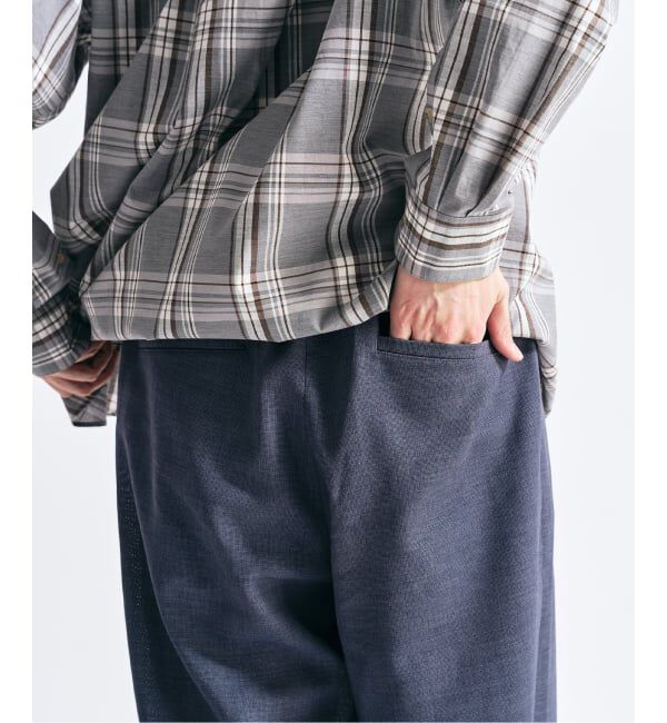 417 EDIFICE「【EVALET / エバレット】メッシュ ワイドパンツ "セットアップ着用可能"」|スラックス|