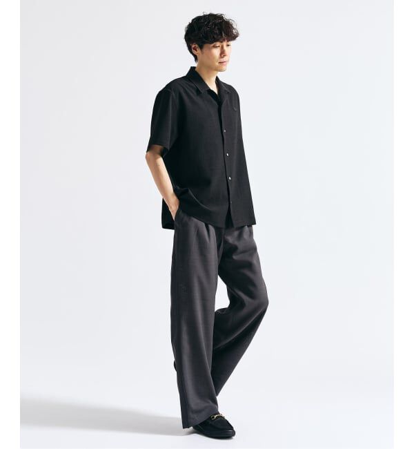 417 EDIFICE「【EVALET / エバレット】メッシュ ワイドパンツ "セットアップ着用可能"」|スラックス|