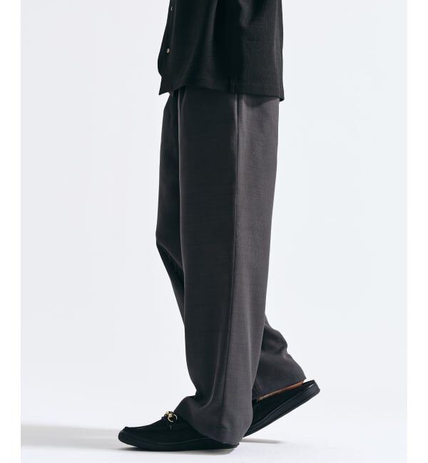 417 EDIFICE「【EVALET / エバレット】メッシュ ワイドパンツ "セットアップ着用可能"」|スラックス|