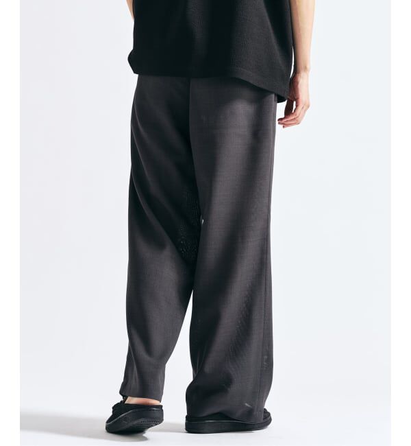 417 EDIFICE「【EVALET / エバレット】メッシュ ワイドパンツ "セットアップ着用可能"」|スラックス|