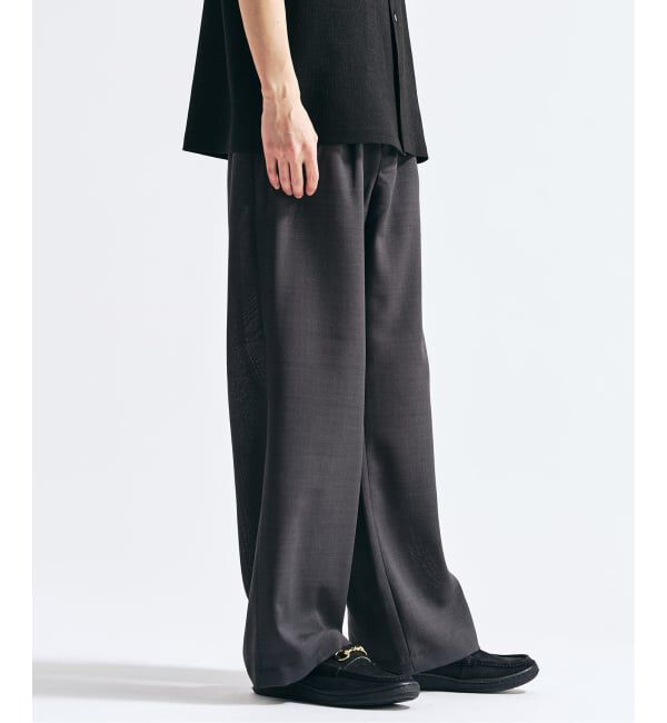 417 EDIFICE「【EVALET / エバレット】メッシュ ワイドパンツ "セットアップ着用可能"」|スラックス|