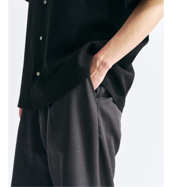 417 EDIFICE「【EVALET / エバレット】メッシュ ワイドパンツ "セットアップ着用可能"」|スラックス|