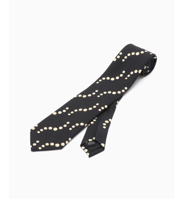 EDIFICE「Holliday & Brown(ホリデー & ブラウン) Heavy Twill Curved Dots タイ」|ネクタイ・蝶ネクタイ|