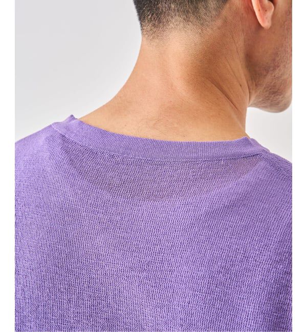 EDIFICE「《予約》LINEN LUXE Vネック ニット」|Tシャツ・カットソー|