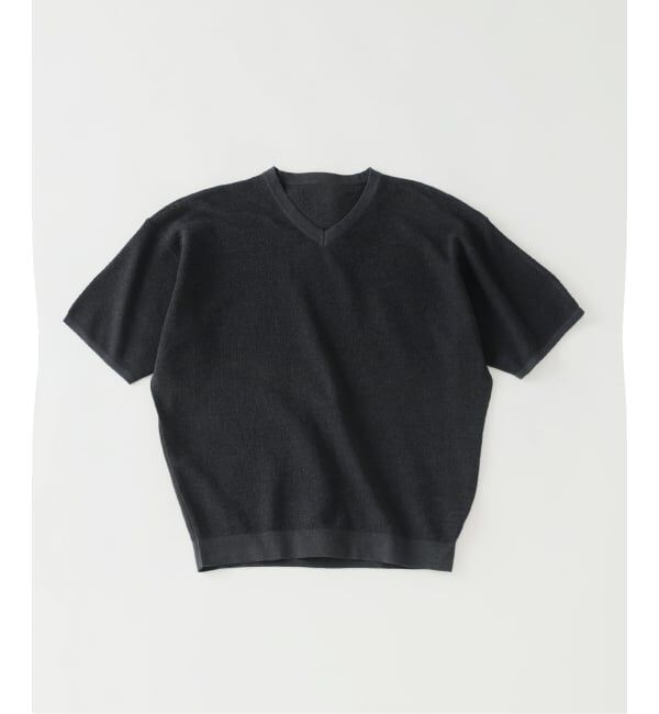 EDIFICE「《予約》LINEN LUXE Vネック ニット」|Tシャツ・カットソー|